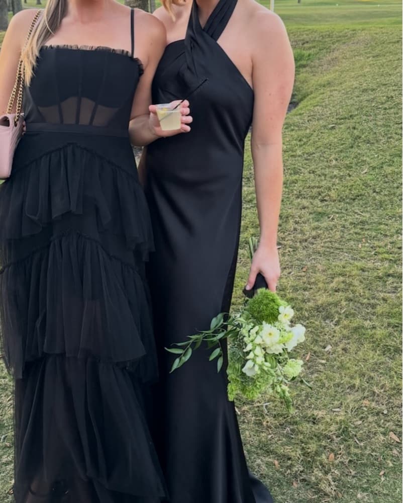 BHLDN Ruby Twist Halter Satin Gown - Image 2