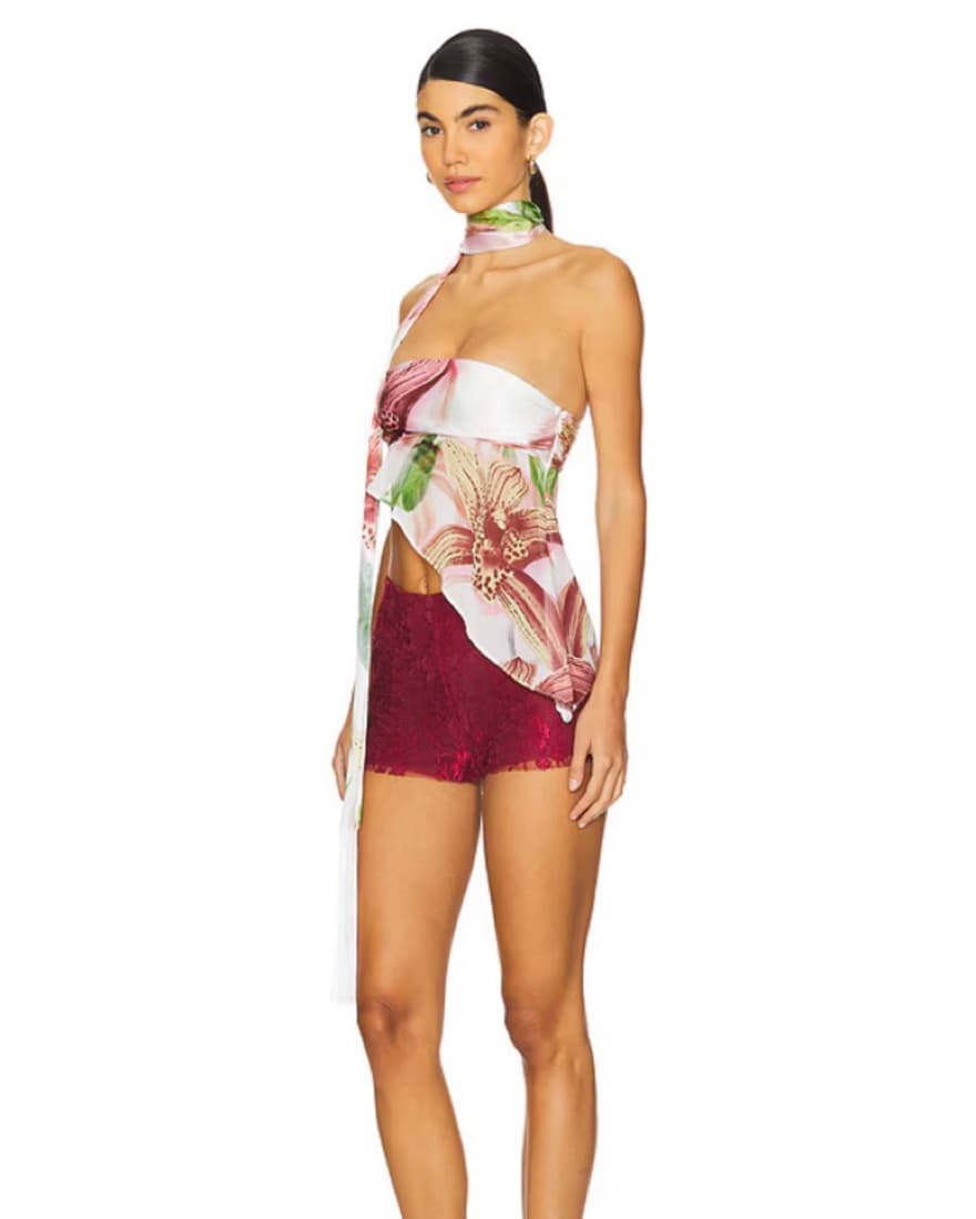 Jaded London Satin Mesh Tube Top - Image 5