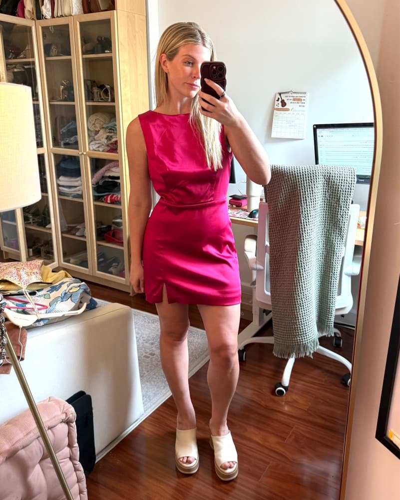 House Of Harlow Mini Dress Magenta Pink  - Image 2