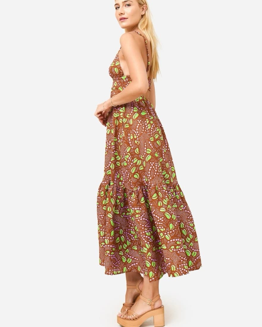 ALC Rhodes Dress (Brown Linen) - Image 3