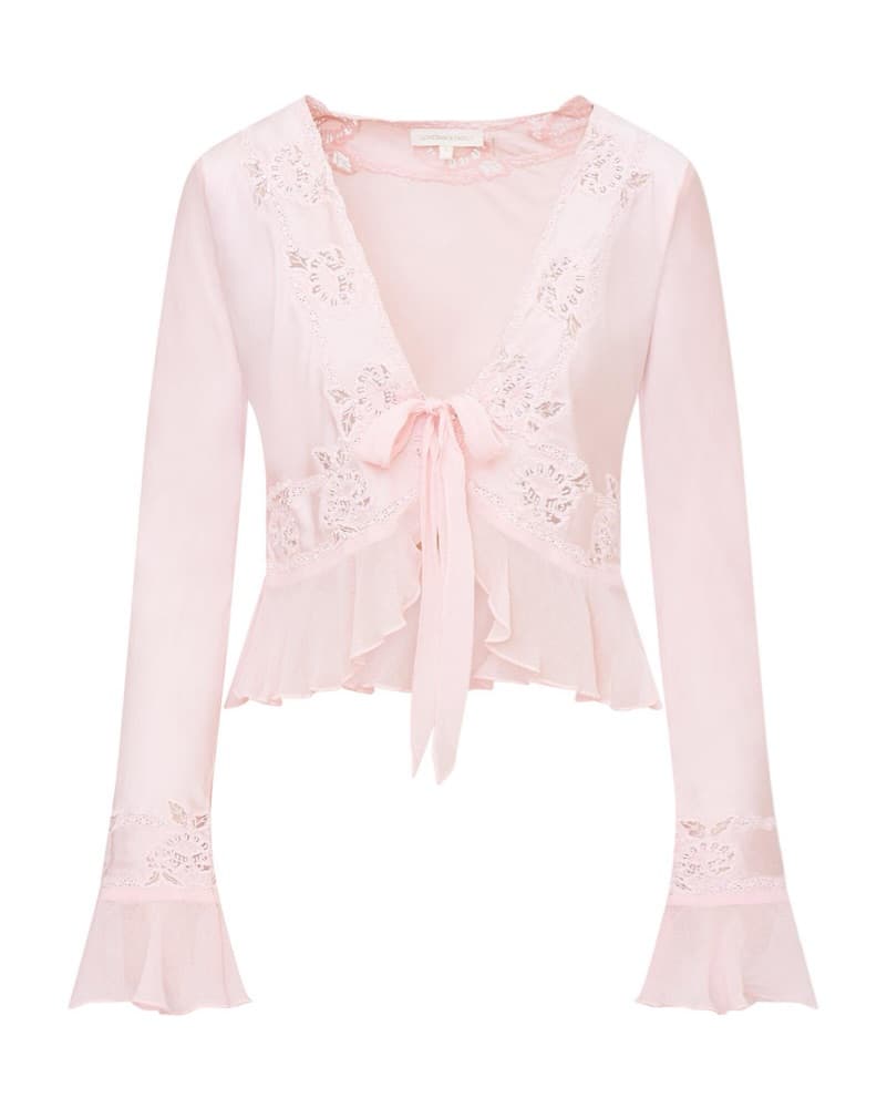 LoveShackFancy Vivetta Pink Blouse - Image 5