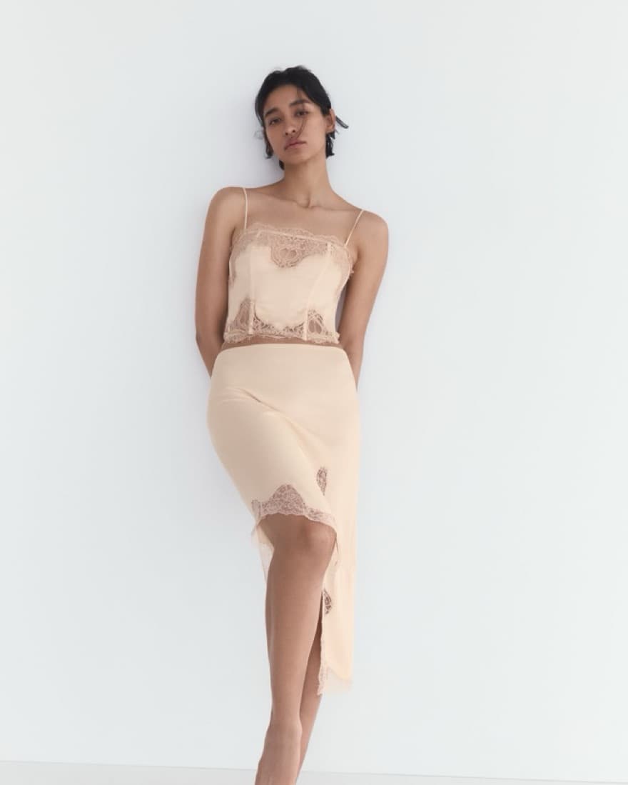 Lace Corset And Skirt Set - Image 1