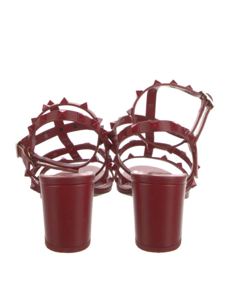 Valentino Red Rock Stud Sandals - Image 4