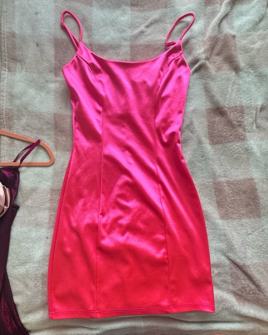 Hot Pink Party Dress - Image 2