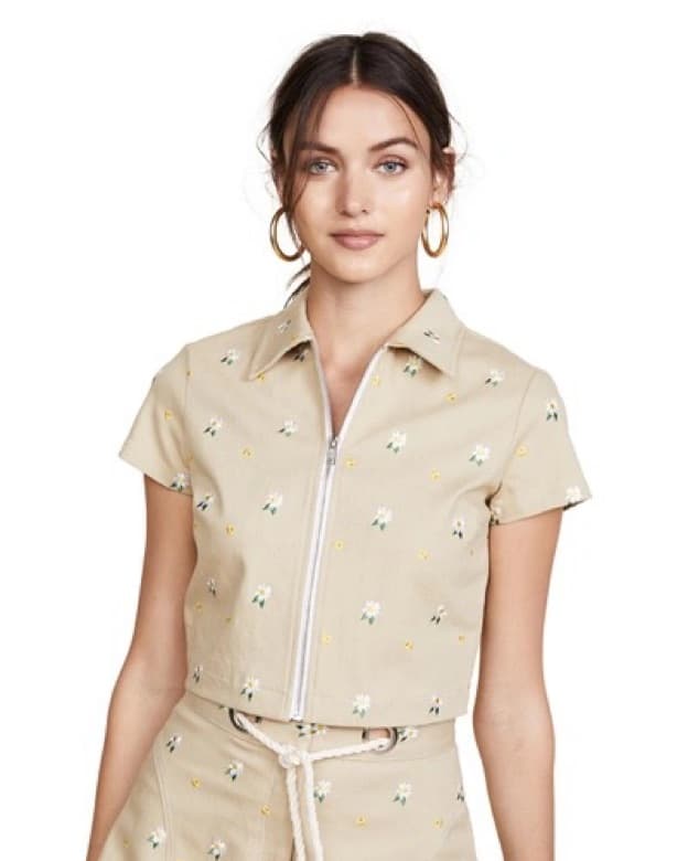 Miaou Raquel Zip Up Top - Image 1