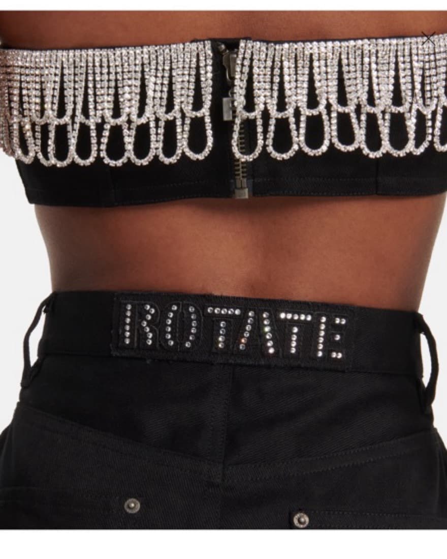 Rotate Top - Embellished Denim - Image 5