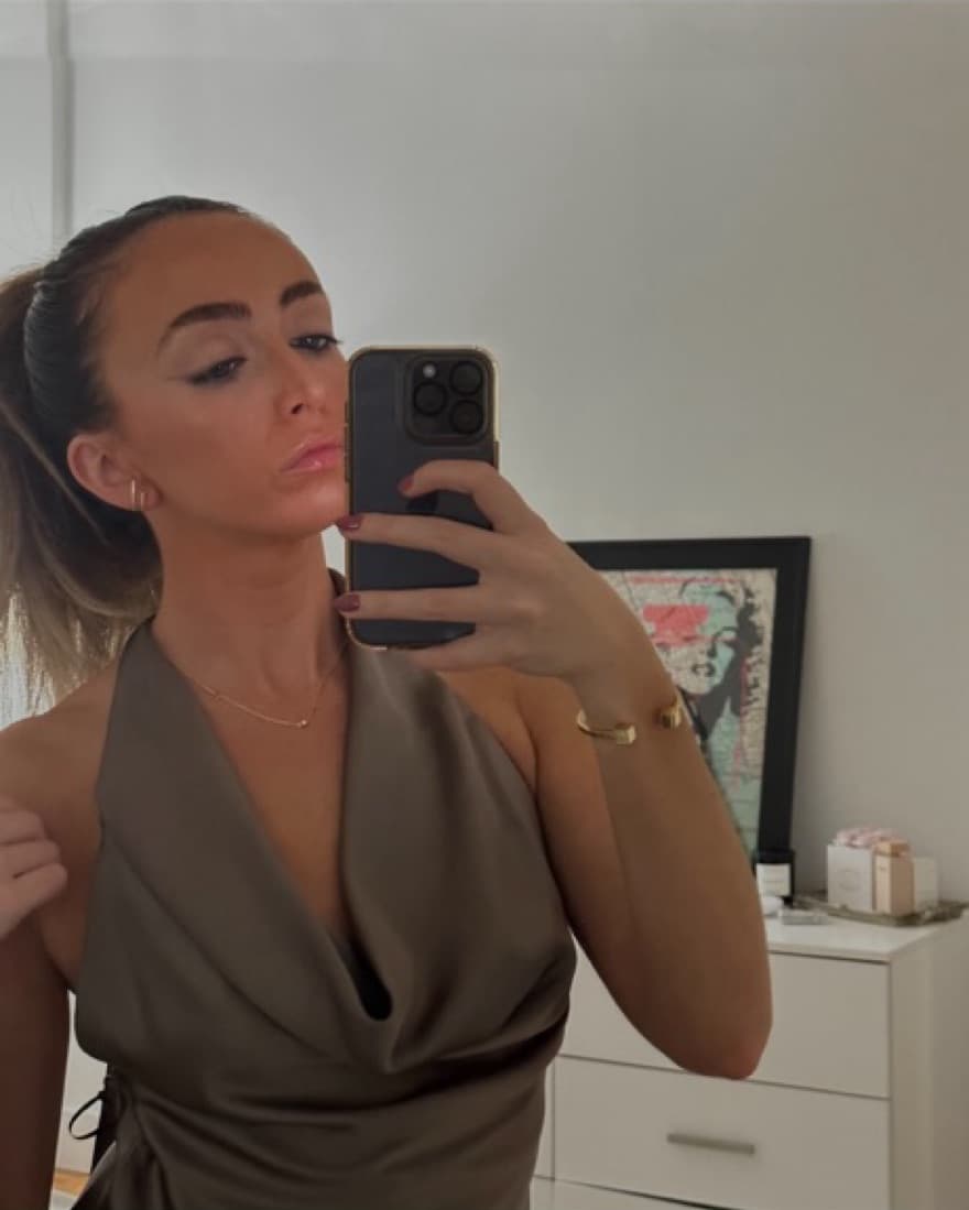 Zara Satin Halter Top - Image 1