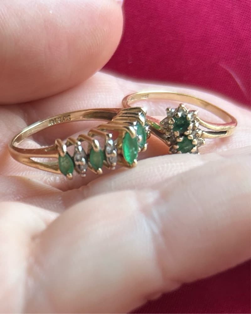 Emerald Ring Set - Image 2
