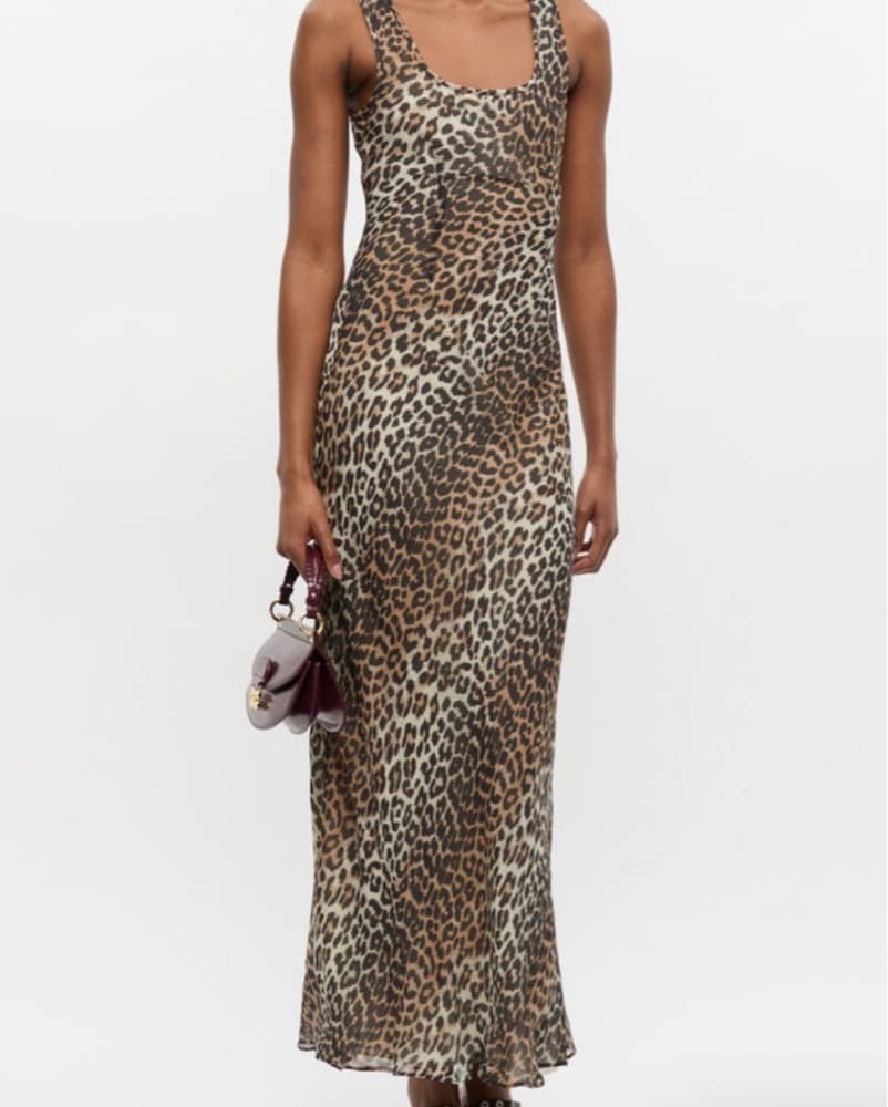 Leopard Print Maxi Dress - Image 1