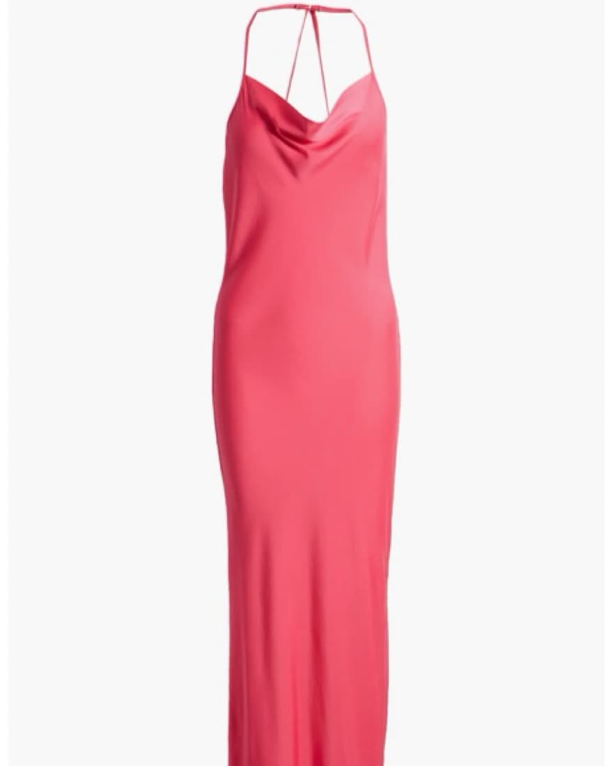 Cowl Back Satin Dress - Image 2