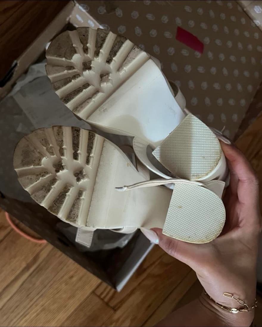 CALL IT SPRING / ALDO WHITE PLATFORM HEE - Image 4