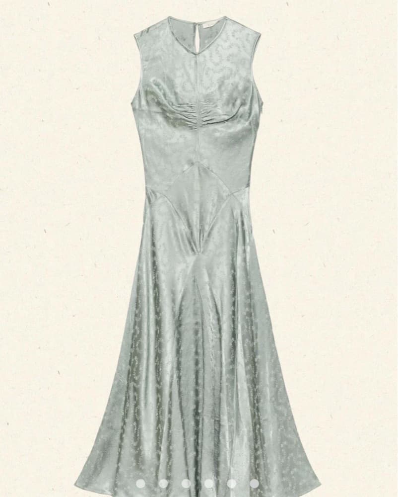 Doen Ginette Dress In Dusty Jade - Image 6