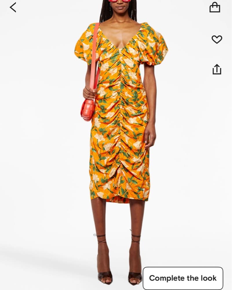 Vibrant Floral Midi Dress - Image 1