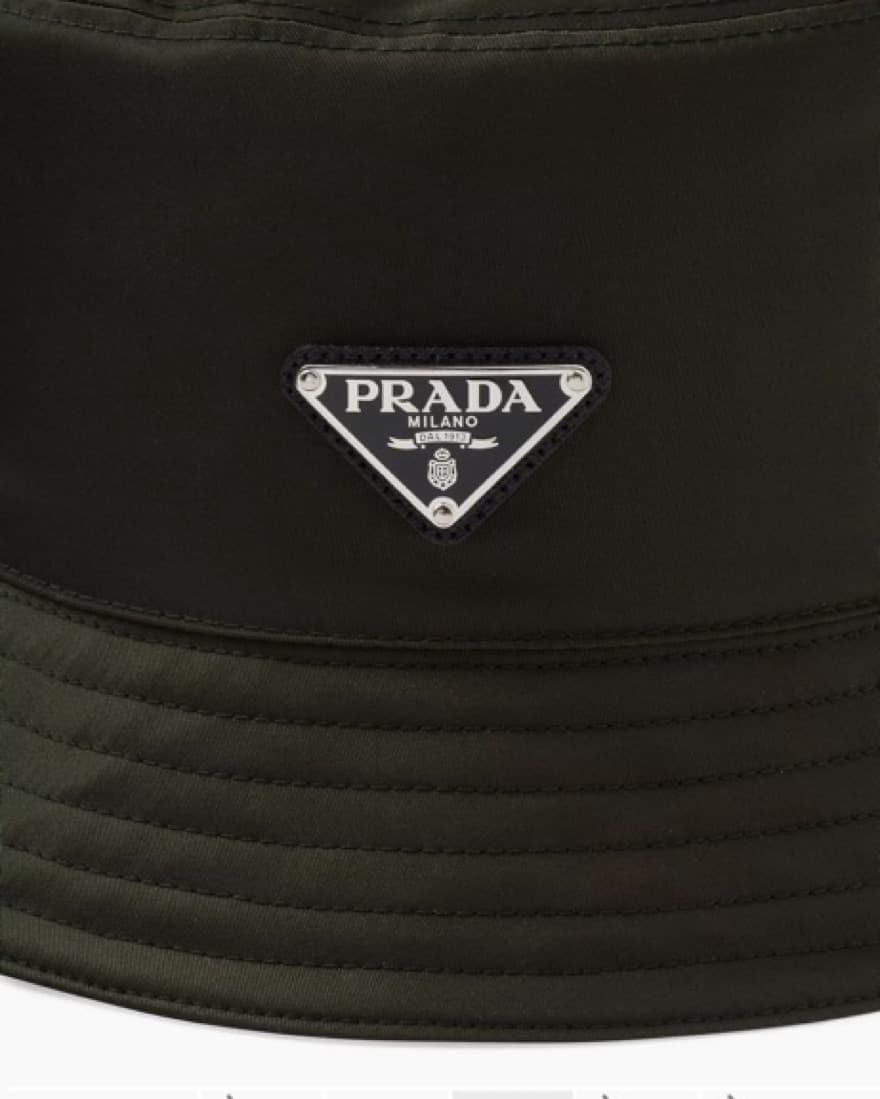 Prada Bucket Hat, Olive  - Image 2