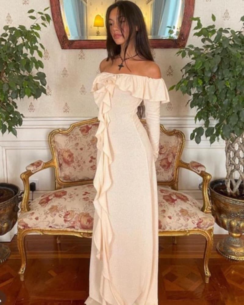 Arcina Ori White ruffle Mila Dress  - Image 3