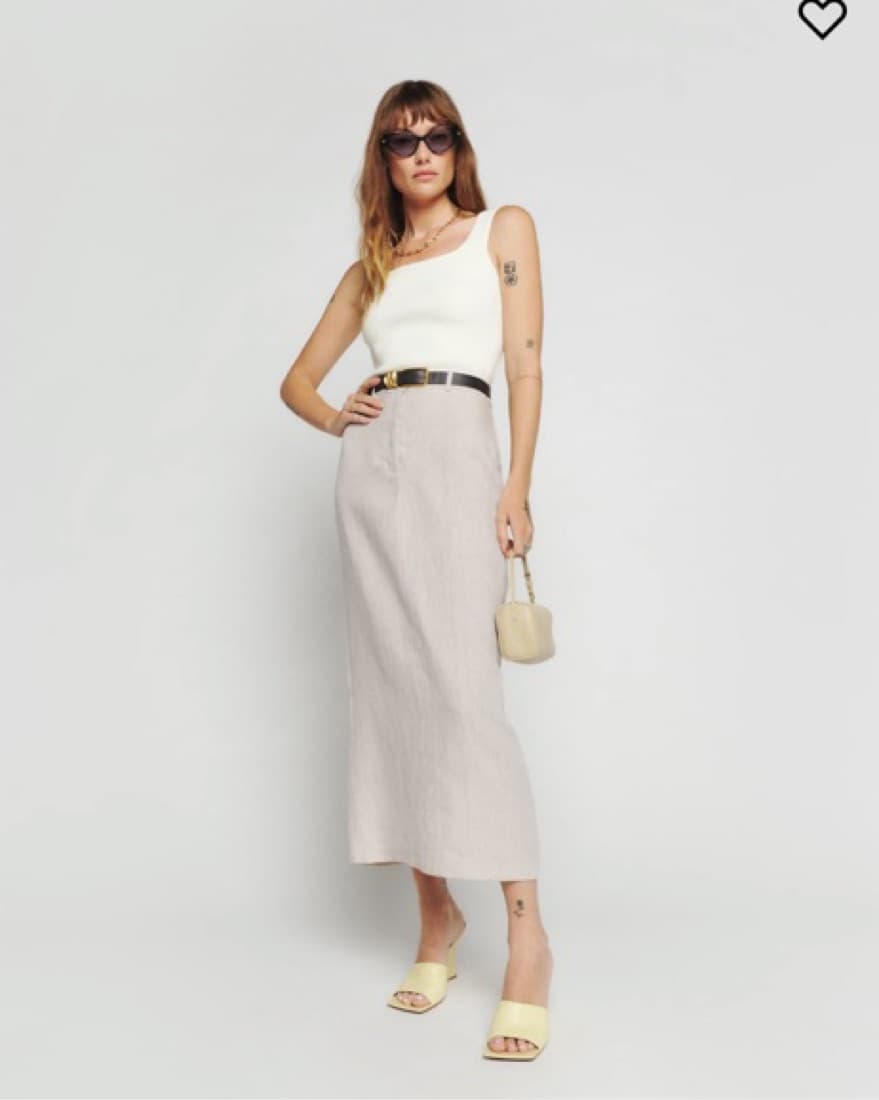 Reformation Gia Linen Skirt - Image 4