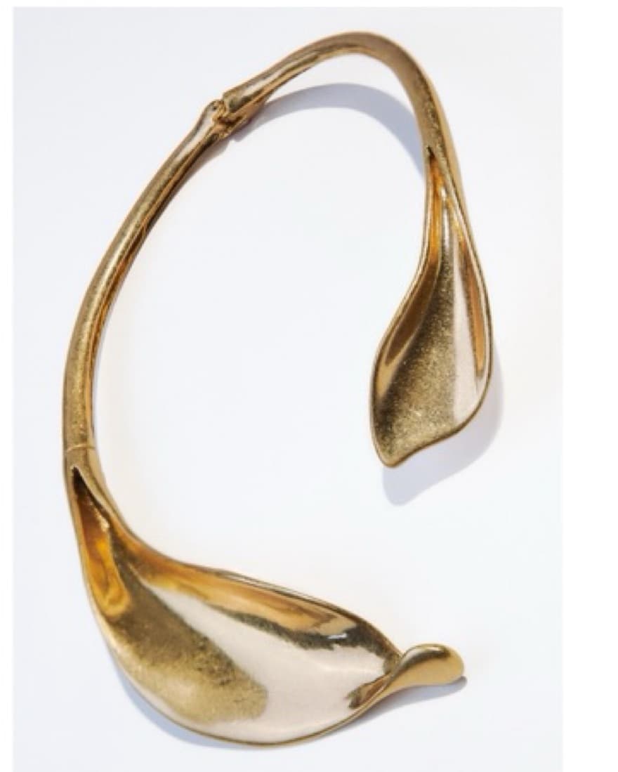 Zara Gold Leaf Choker  - Image 2