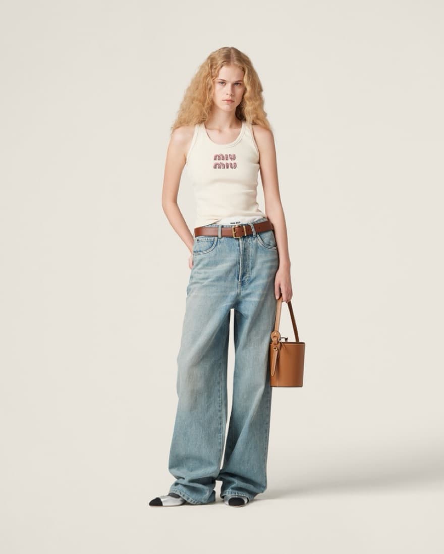 Miu Miu Ribbed Tank  - Image 2