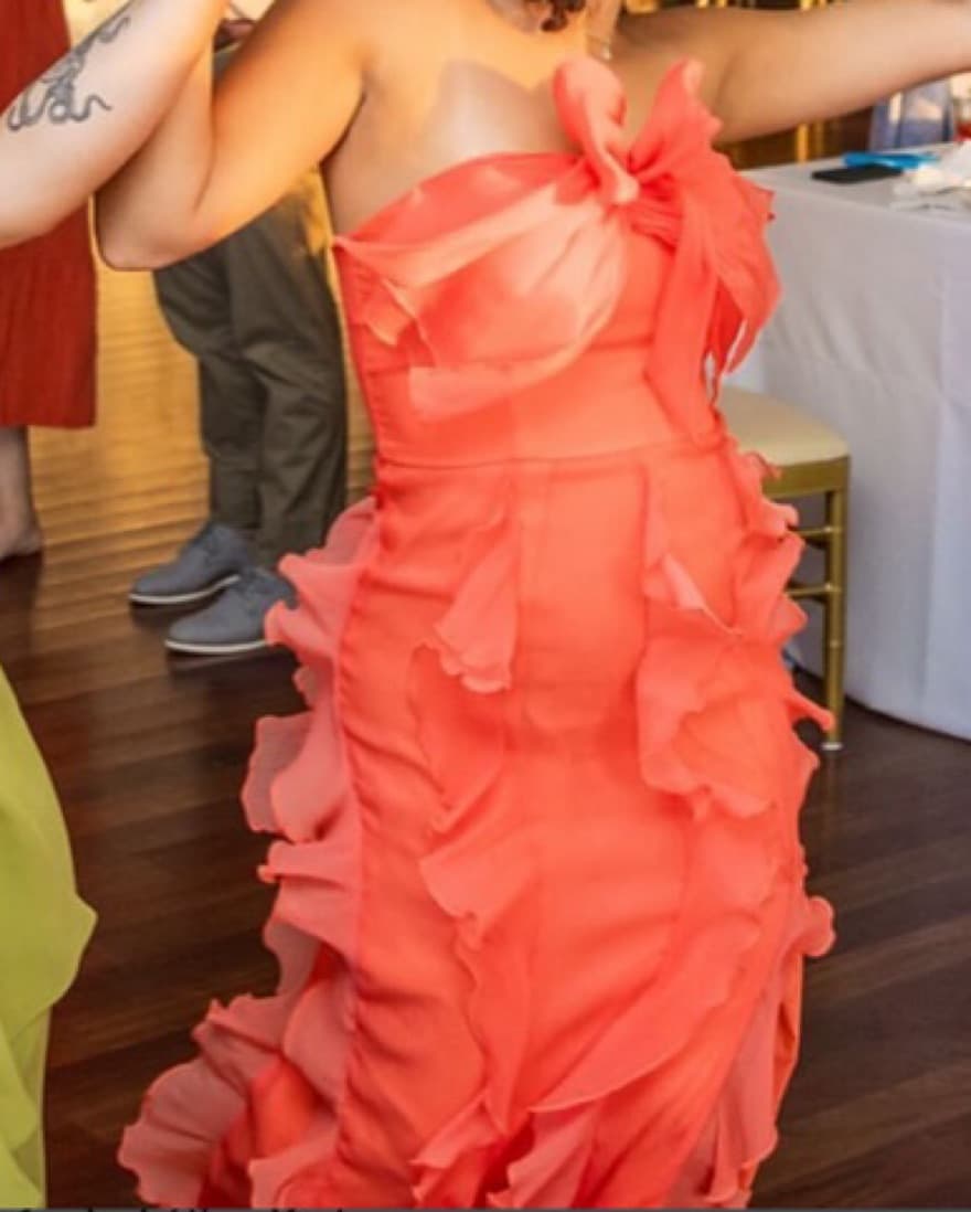 Strapless Ruffle/Bow Dress - Image 4