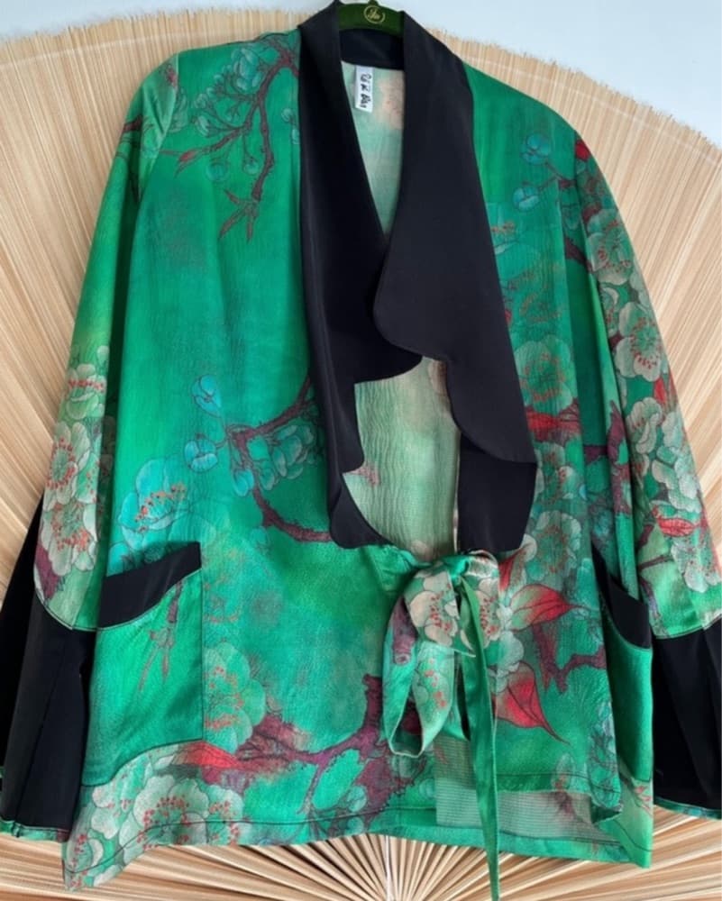 Rat & Boa Margeaux Silk Kimono Top - Image 4