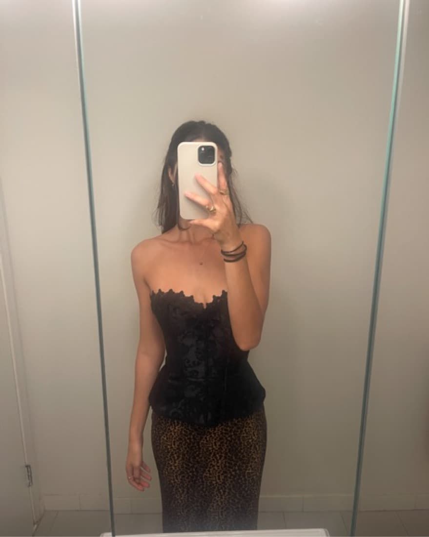 Vintage black Corset  - Image 2