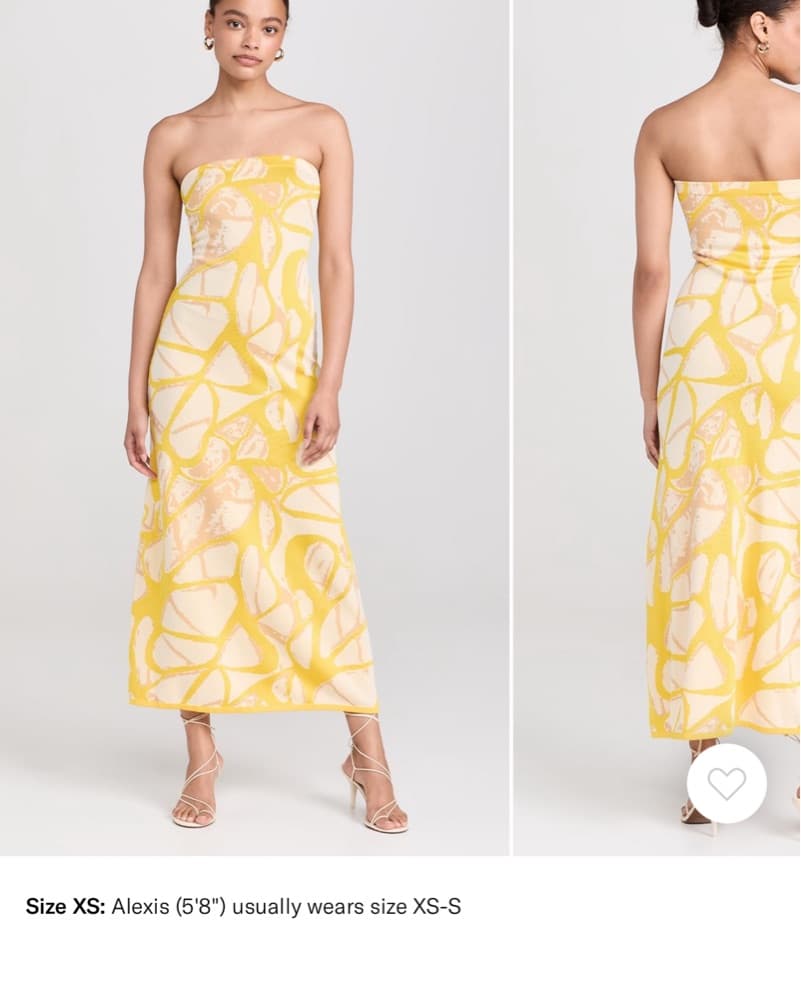 Yellow ShopBop Wedding Guest Dress - Image 3