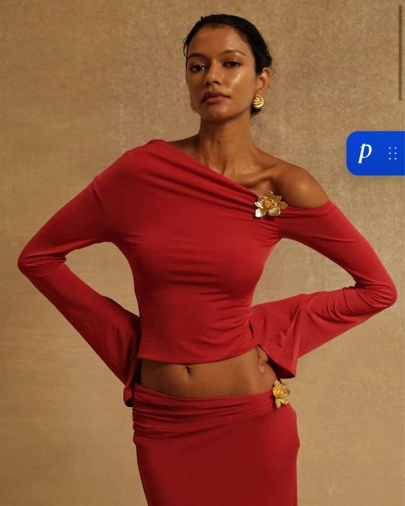 Asymmetrical Long Sleeve Top - Image 1