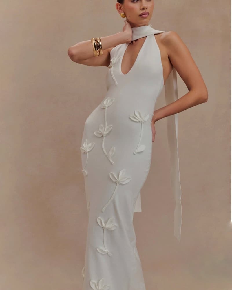 Meshki Wynn Floral Midi Dress - Image 4