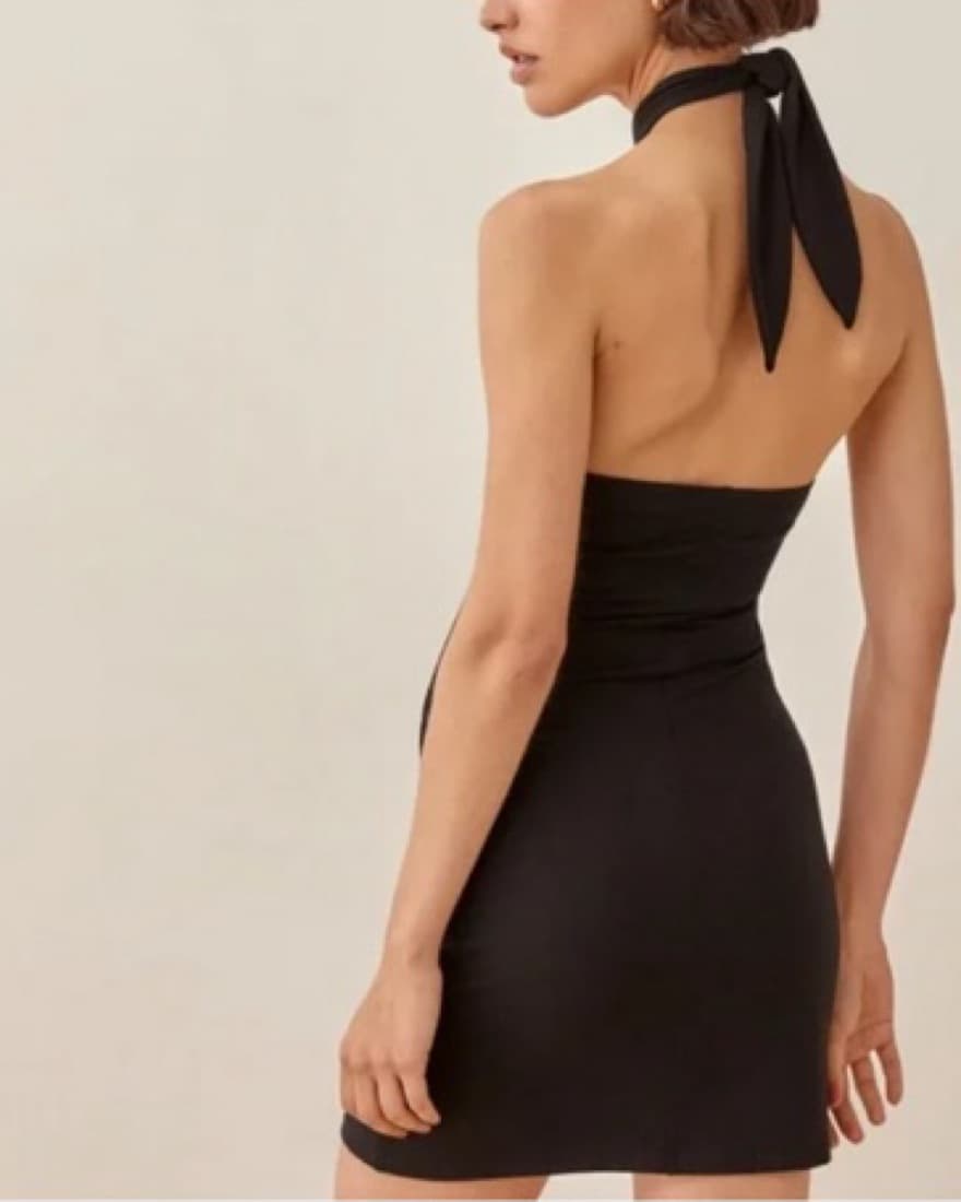 Black Knit Dress - Image 2