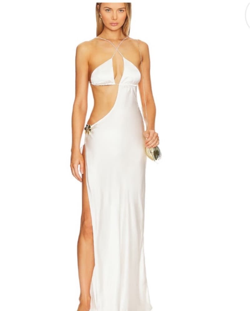 Cin Cin White Villa Dress XS New - Image 4