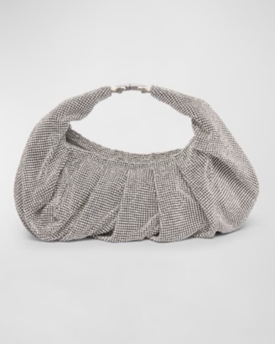 Yennefer Mesh Crystal Top Handle Bag - Image 1