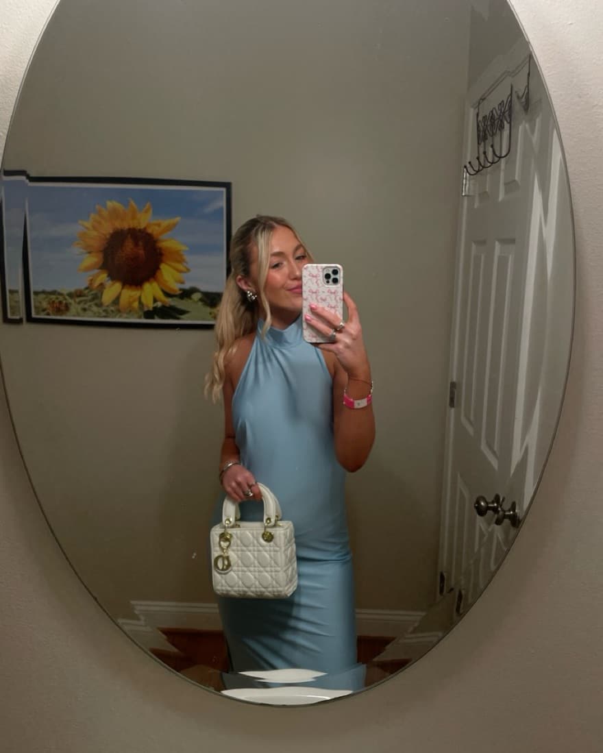 blue formal dress - Image 2