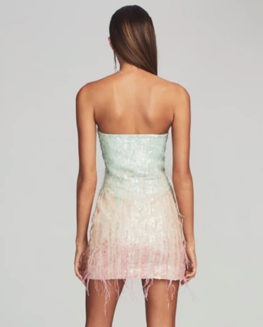 Retrofete ANASTASIA SEQUIN FEATHER DRES - Image 2