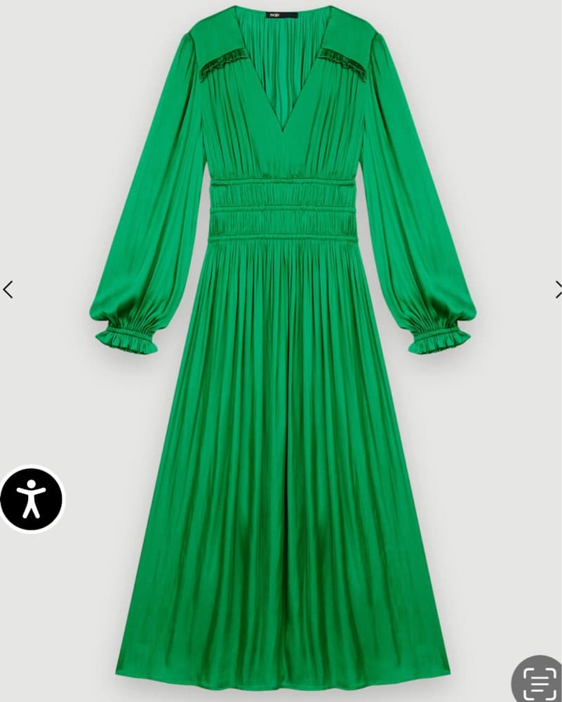 Vibrant Green Midi Dress - Image 1