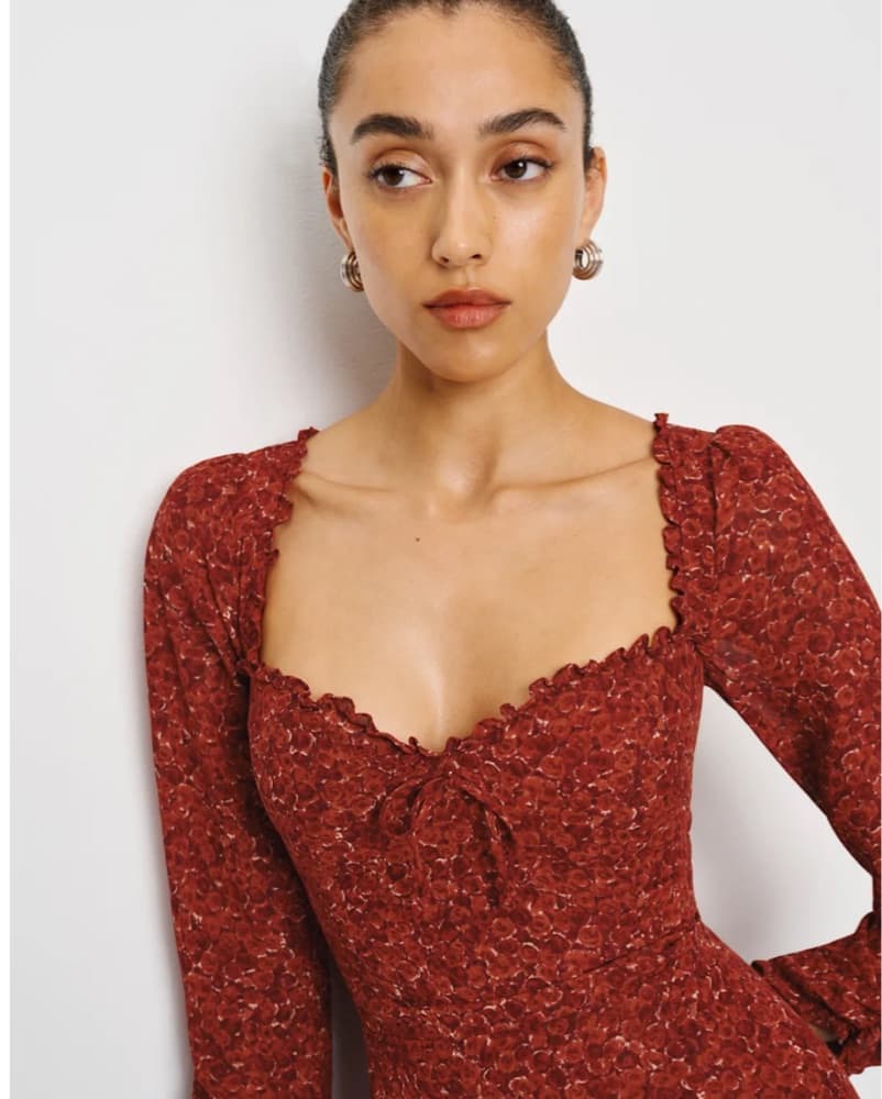 Reformation Remi Mini Dress - Image 4
