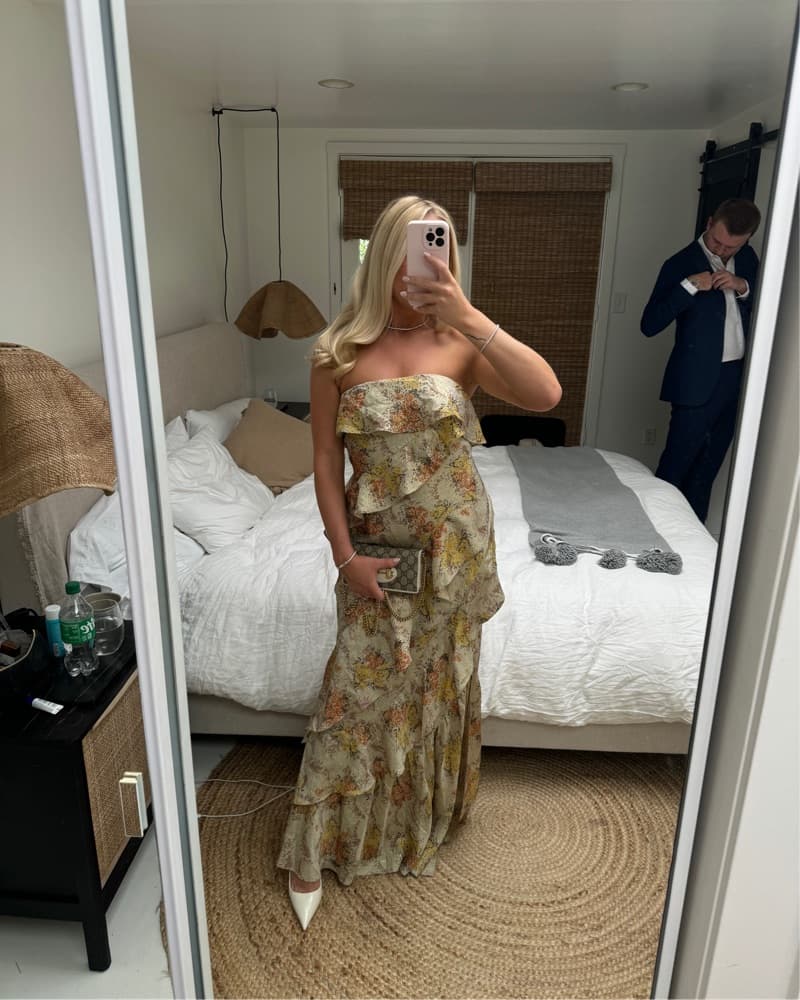 Gold Wedding Guest Gown  - Image 3