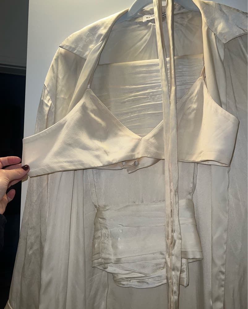 Silk kimono Bralette Pant Set  - Image 4