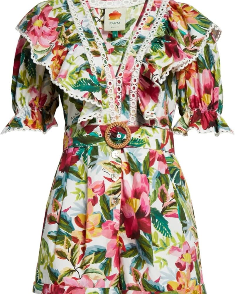Farm Rio Floral Romper - Image 2