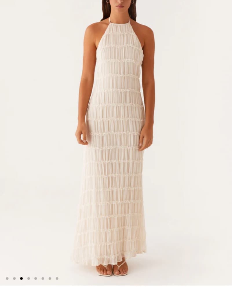 Peppermayo Aullie Maxi Dress - Ivory - Image 1