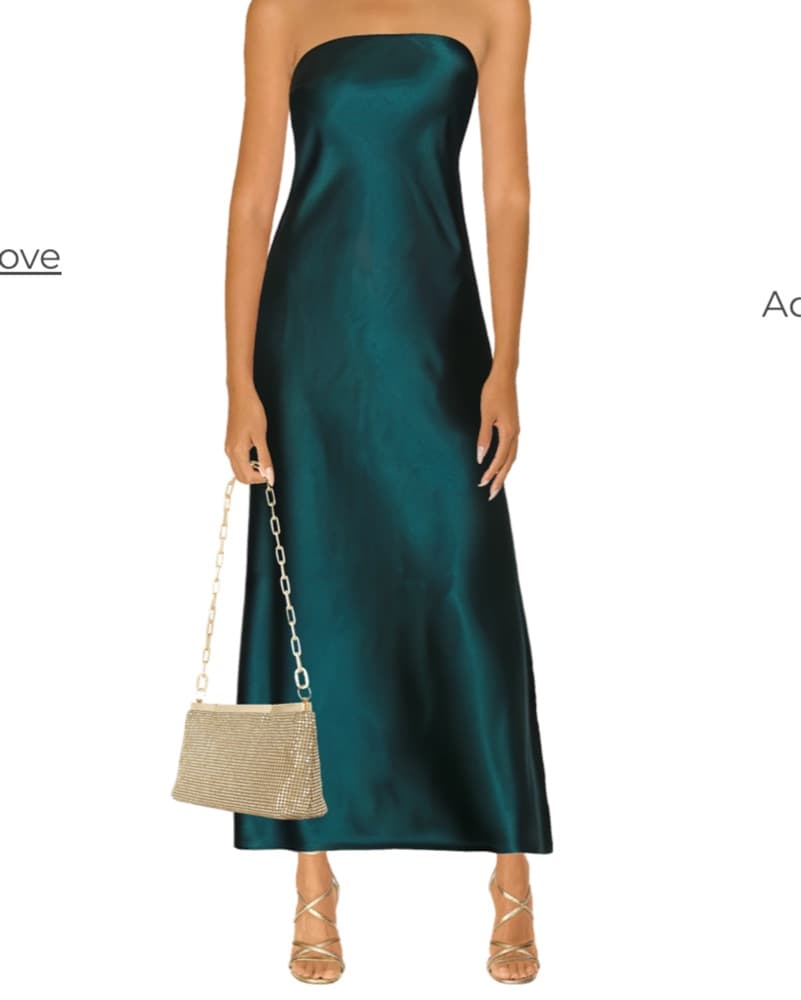 Steve Madden Strapless Silk Dress - Image 1