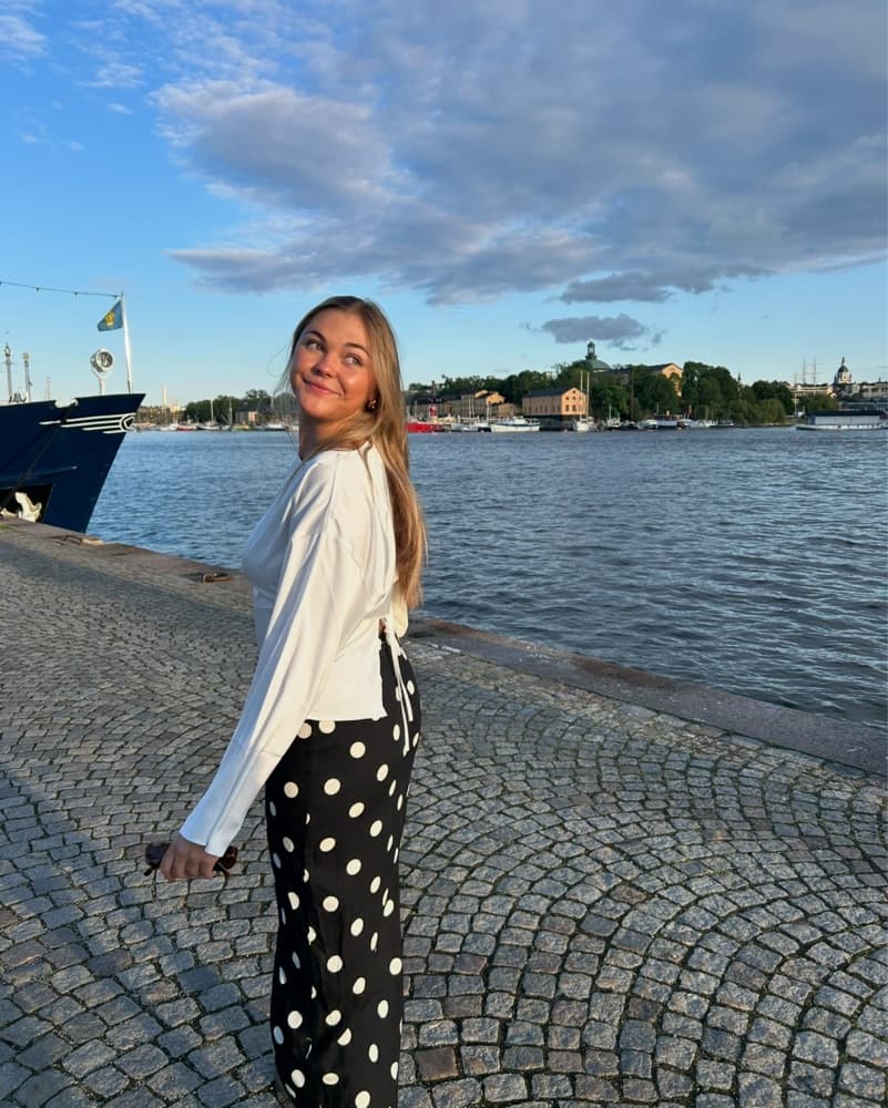 Polka Dot Midi Skirt - Image 1