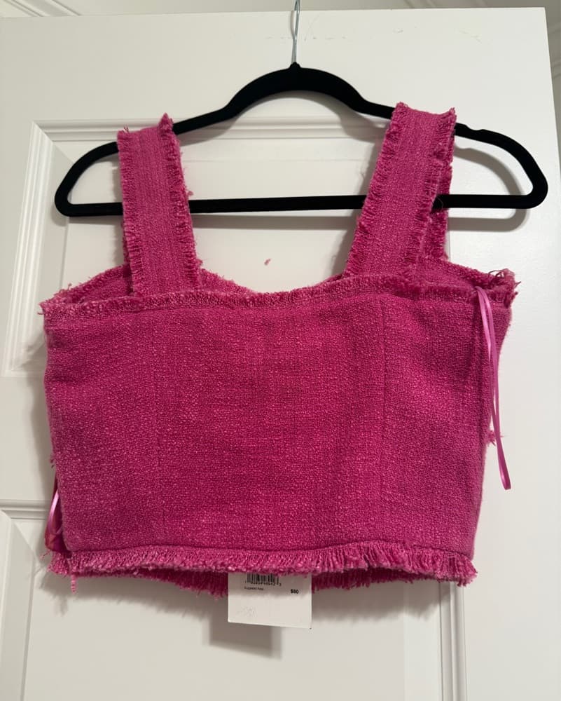 Endless Rose Pink Tweed Top - Image 2