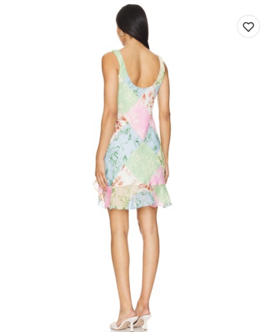 Kitri Roberta Chiffon Pathwork Dress - Image 3