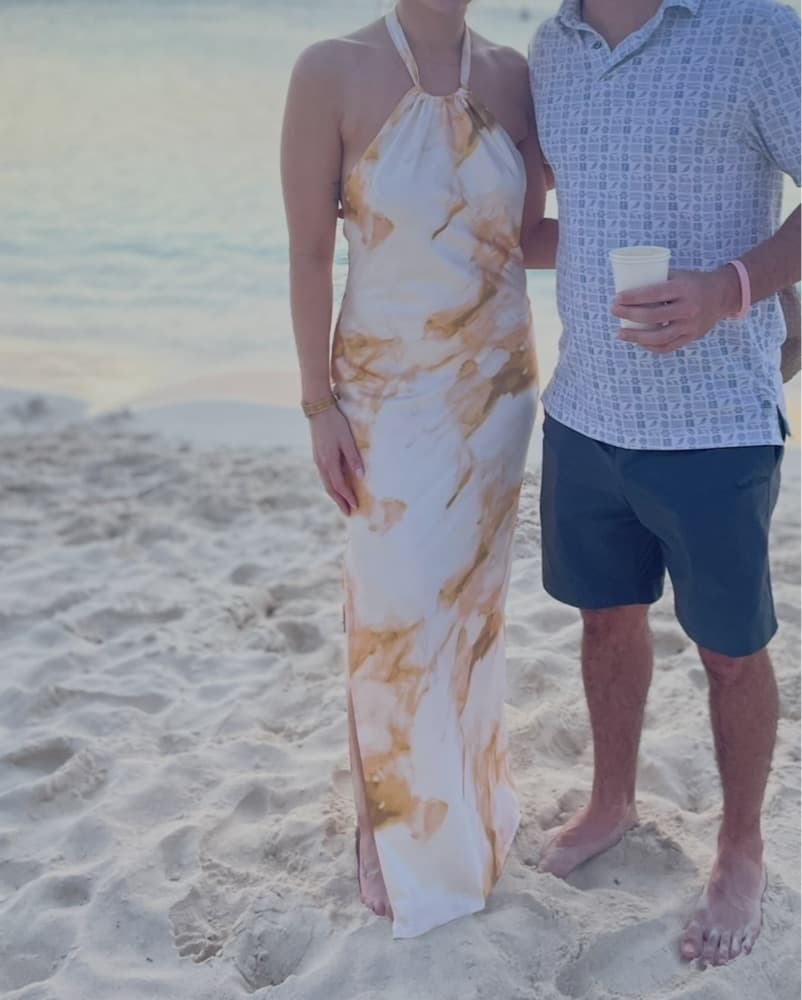 Lulus White And Gold Dress - Image 4
