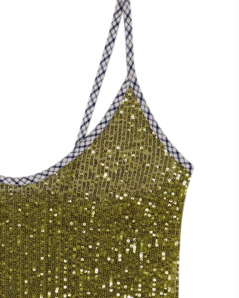 Handover Green Sequin Dress - Image 4