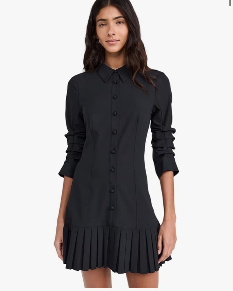 Elegant Ruffle Shirt Dress - Image 1