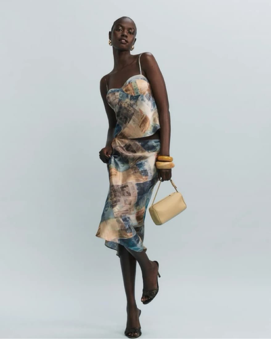 Reformation Sia Silk Two Piece - Image 1