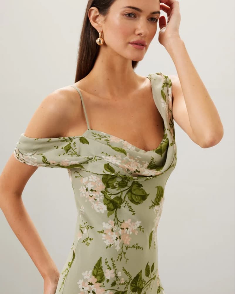 Reformation Reya Floral Midi Dress - Image 3
