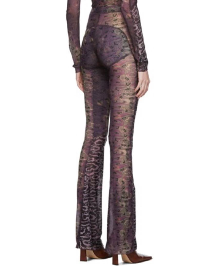 KNWLS Halycon Purple Sheer Trousers  - Image 4