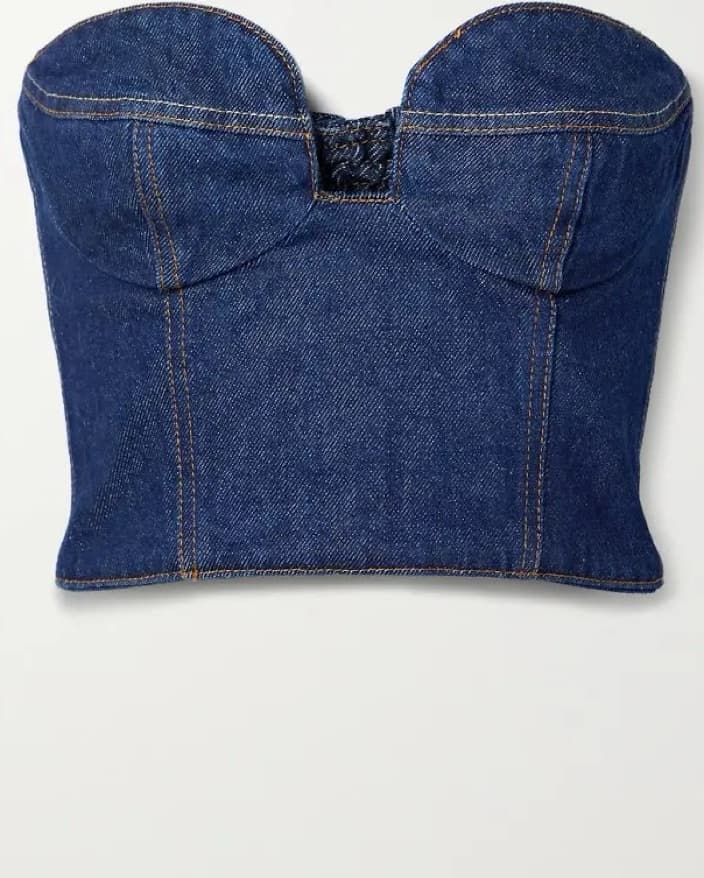 Magda Butrym denim bustier  - Image 2